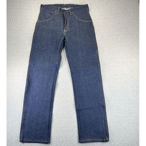 RUSTLER Men's (30x30) new without tags straight leg denim blue jeans, dark pants